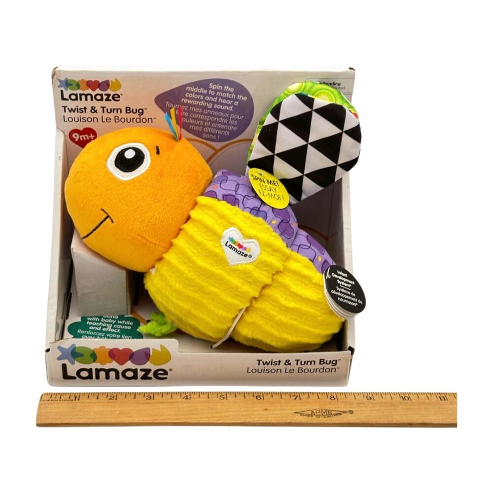 Tomy Lamaze Toy Twist & Turn Bug Baby 9 Month Europe New in Box - Picture 4 of 6